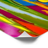 抽象芸術シャーパイアート「ジャズの特徴」光沢ポスター ポスター (コーナー)