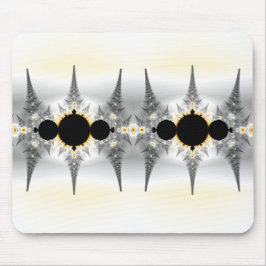 抽象芸術シルバーフラクタル マウスパッド