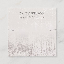 抽象芸術シルバーレトルメントネックレスバンドテンプレート スクエア名刺