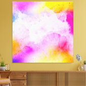 抽象芸術シンフォニー鮮やか:エレガンスアクセント枕 キャンバスプリント (インサイチュ (リビング))