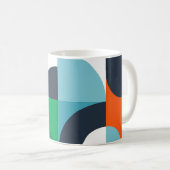 抽象芸術シンプルの形状と形状 コーヒーマグカップ (正面右)