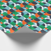 抽象芸術シンプルの形状と形状 ラッピングペーパー (角)