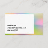 抽象芸術シンプルカラーデザイン 名刺 (裏面)