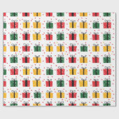 抽象芸術シンプルクリスマスプレゼント ラッピングペーパー (フラット)