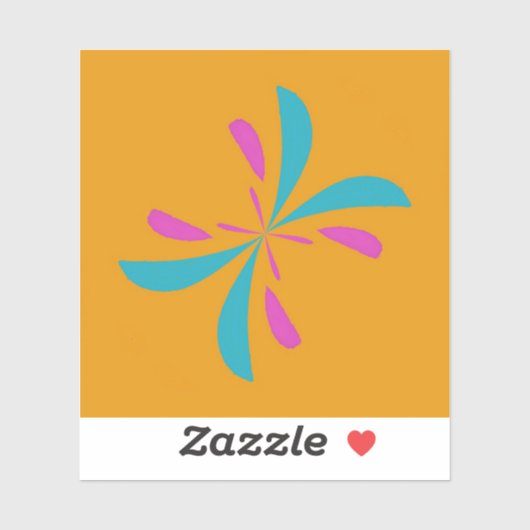 抽象芸術シンプルバタフライ飛行パターン シール (シート)