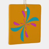 抽象芸術シンプルバタフライ飛行パターン セラミックオーナメント (右)