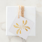 抽象芸術シンプルバタフライ飛行パターン フェイバータグ (箱)