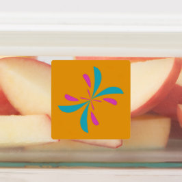 抽象芸術シンプルバタフライ飛行パターン ラベル