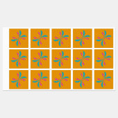 抽象芸術シンプルバタフライ飛行パターン ラベル (シート)