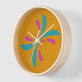 抽象芸術シンプルバタフライ飛行パターン 壁時計 (傾斜)