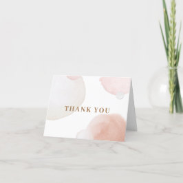 抽象芸術シンプルベビーシャワー サンキューカード