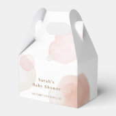 抽象芸術シンプルベビーシャワー フェイバーボックス (正面サイド)
