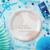 抽象芸術シンプルベビーシャワー ペーパープレート (パーティー)