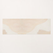 抽象芸術シンプルボホウォーター色名前をカスタムする ヨガマット (裏面(横))