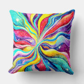 抽象芸術シンプル宇宙デザイン クッション (正面)