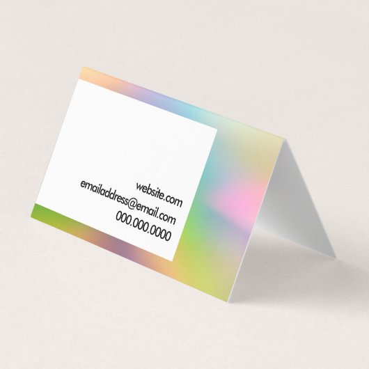 抽象芸術シンプル色 名刺 (裏面)