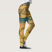 抽象芸術シンボルスタイリッシュアールヌーボー女子 レギンス (右)