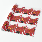 抽象芸術シーアネモン ラッピングペーパー (アンロールド)