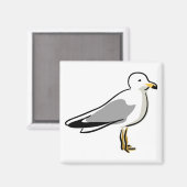 抽象芸術シーガル マグネット (正面/裏面)