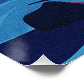 抽象芸術シースケープアート ポスター (コーナー)