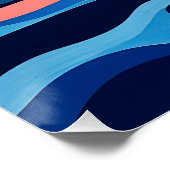 抽象芸術シースケープアート ポスター (コーナー)