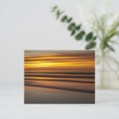 抽象芸術シースケープ(日没)、カリフォルニア州 ポストカード (スタンド正面)