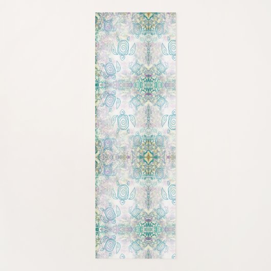 抽象芸術シータートル魔法カーペット ヨガマット (正面)