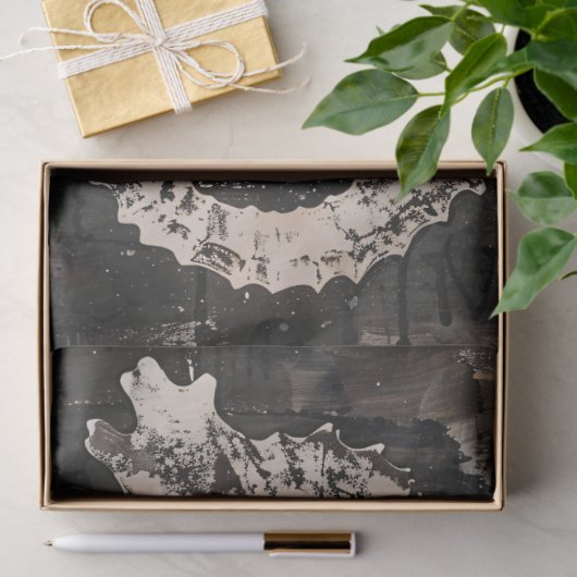 抽象芸術シーホースの芸術のダークインクのデコパージュ 薄葉紙 (ギフト)