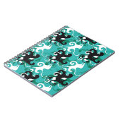 抽象芸術シームレスなパターン定性ヴィンテージ図 ノートブック (左側)