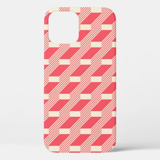 抽象芸術シームレスなレトロカラーパターン。階段s Case-Mate iPhoneケース (裏面)