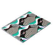 抽象芸術シームレスパターンクリエイティブデザイン ノートブック (左側)