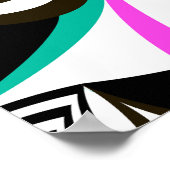 抽象芸術シームレスパターンクリエイティブデザイン ポスター (角)