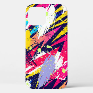 抽象芸術シームレスパターン。クリエイティブ背景 iPhone 12ケース