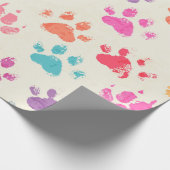 抽象芸術シームレスパターン – 明るいカラフルインクpr ラッピングペーパー (角)