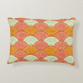 抽象芸術シームレスパターン、装飾背景 アクセントクッション (裏面)