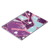 抽象芸術シームレス幾何学パタグランジーン ノートブック (左側)
