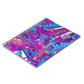 抽象芸術シームレス落書き言葉パターン。グランジr ノートブック (左側)