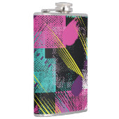 抽象芸術シームレス、女の子の男の子のファッション、カラフル。 フラスク (右)