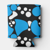 抽象芸術シームレスmoderプリント明るいおもしろいキッズ海軍 缶クーラー (裏面)