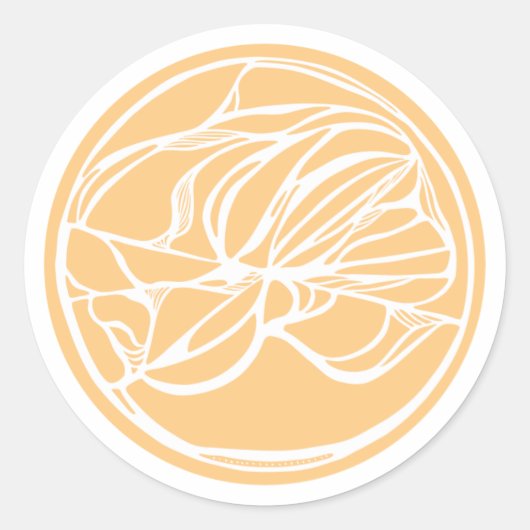 抽象芸術シール ラウンドシール (正面)