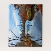 抽象芸術シーンセントラルパークニューヨーク。 ジグソーパズル (縦)