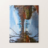 抽象芸術シーンセントラルパークニューヨーク。 ジグソーパズル (縦)
