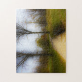 抽象芸術シーンセントラルパークニューヨーク。 ジグソーパズル (縦)