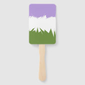 抽象芸術ジェンダークエアプライド国旗 ハンドファン (裏面)