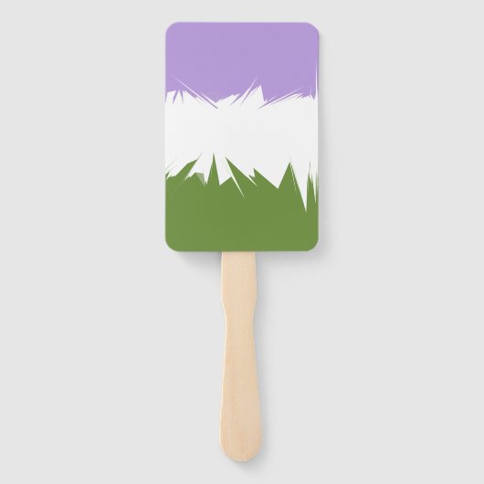 抽象芸術ジェンダークエアプライド国旗 ハンドファン (裏面)