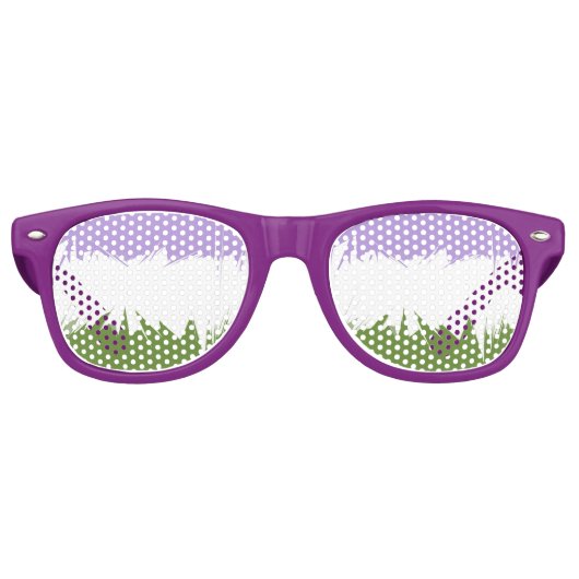 抽象芸術ジェンダークエアプライド国旗 レトロサングラス (正面)