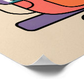 抽象芸術ジオマニアキャラクター ポスター (角)