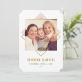 抽象芸術ジオミニマルホリデーカード 案内状 (スタンド正面)