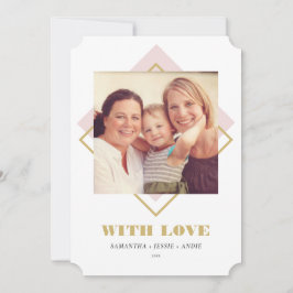 抽象芸術ジオミニマルホリデーカード 案内状