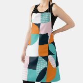 抽象芸術ジオメトカラフルリ： 3D効果 エプロン (インサイチュ)